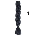 Kanekalon Hajfonat – 200 cm – Fekete (01)
