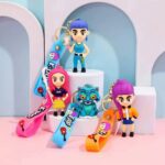 K-Pop Demon Crew – Prémium Démón Kulcstartó Kollekció