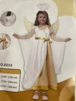 👼 Angyalka farsangi jelmez – aranyszárnyas, mesés ruha kislányoknak - Image 3