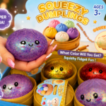 Glitteres Squishy Dumplings – Csillogó Nyomkodható Meglepetés Figura 🌈